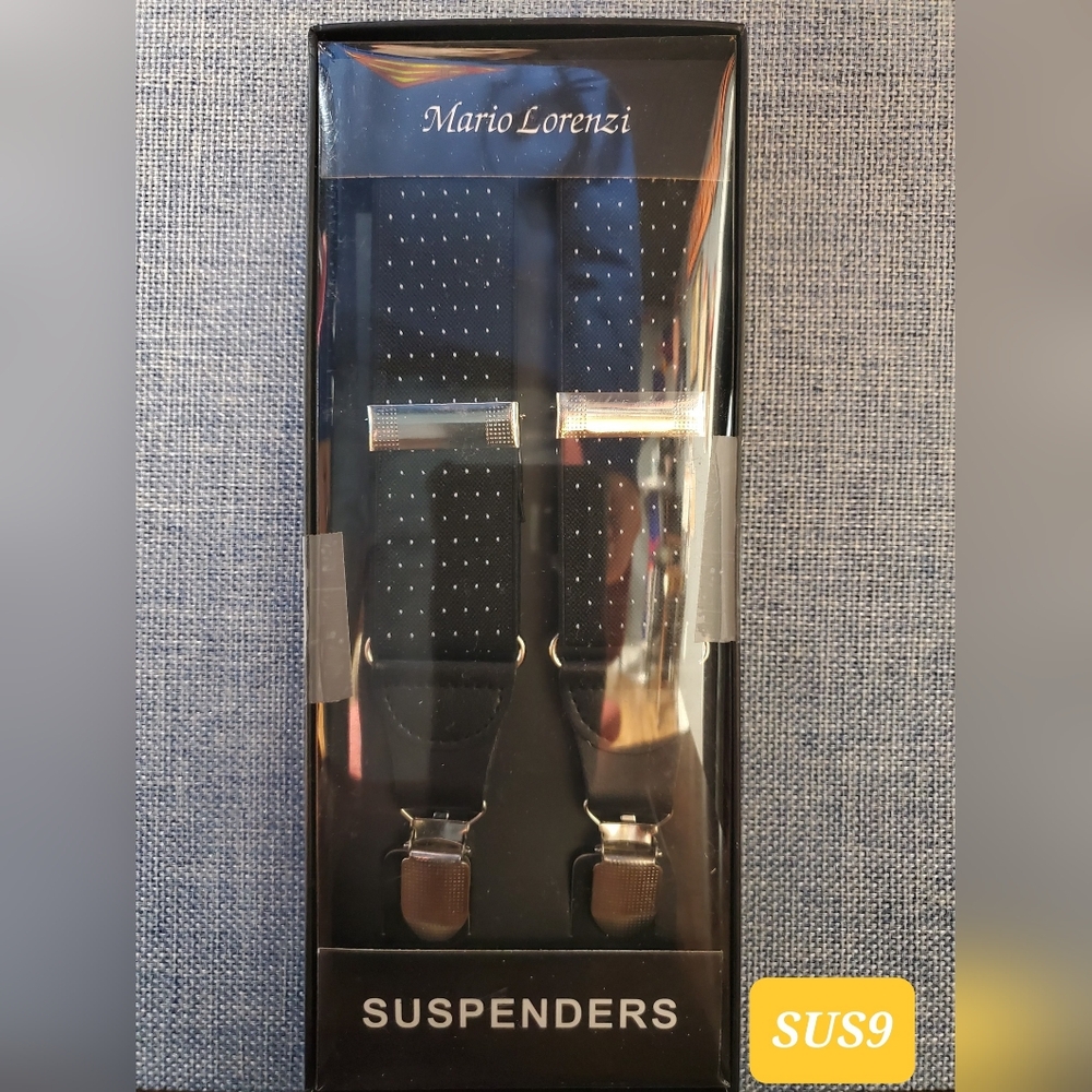 Men's Suspenders By Mario Lorenzi - Brand New With Tags - (SUS - 9 - 11)
